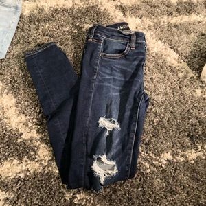 American Eagle dark wash high rise jeans